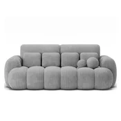 Siva sklopiva sofa od samta 256 cm Cotonn – ELTAP