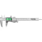 Extol Premium Drsna lestvica digitalno nerjaveče jeklo, 0-150mm, osvetlitev ozadja zaslon