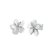 ELLI Uhani Frangipani Blüte srebrna