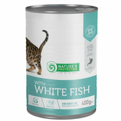 NATURES PROTECTION Hrana za macke Sensitive Digestion White Fish, 400g