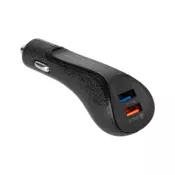 REBEL 2xUSB 5100mA 15W auto punjac s funkcijom Quick Charge 3.0