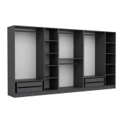 Hanah Home Kale 4944 Garderober, 360x190x52cm, Antracit