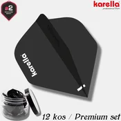 KARELLA/Ultimo Flights - 200 mikronov/12 kos/profi peresa za pikado/black