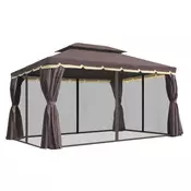 Homestar Vrtni paviljon 390x290x280 cm rjave barve