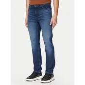 HUGO Jeans hlače 50556089 Mornarsko modra Slim Fit