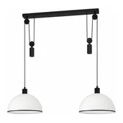 BRILAGI - LED viseči lestenec na kablu RETRO GLASS 2xE27/40W/230V črna/bela
