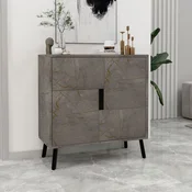 Hanah Home Multifunkcionalna komoda, Siva