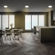Briloner LED svetilka za vgradnjo Desi, bela, O9cm, z možnostjo zatemnitve, 3000K - Dnevna soba/jedilnica - Sodobni - Plastika