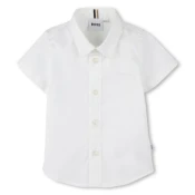 BOSS za fante. J52089 Srajca Oxford bela (12meses= 74cm), Priložnostno, Bombaž, otroška moda