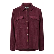PIECES Bluza PCEffi vinsko rdeča