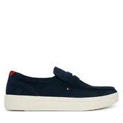 Nizki čevlji Tommy Hilfiger Modern Light Hybrid Suede Loafer FM0FM05786 Mornarsko modra