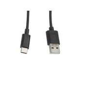 Lanberg USB-C na USB-A kabel, 1m, M/M, 2.0, črn
