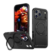 Maska Mag Case Ring Armor za iPhone 17 Pro crna