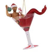 Dardanar Letalo z obeskom za božično drevo z ornamentom Murloc (kozarec za vino), (21086156)