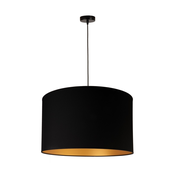Duolla - Luster na sajli ROLLER 1xE27/40W/230V precnik 45 cm crni