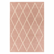 Ružičasti ručno rađen vunen tepih 120x170 cm Albany – Asiatic Carpets