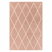 Rožnata ročno tkana volnena preproga 120x170 cm Albany – Asiatic Carpets