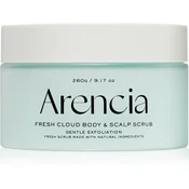 Arencia Fresh Cloud French Mint & Lily nežni piling za telo in lase 260 g