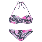 BUFFALO Bikini siva/svetlo roza/črna/bela
