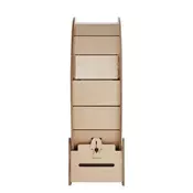 VEVOR Kolesce za mačke 91x318x97 cm rjave barve