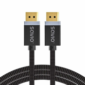Savio CL-176 DisplayPort kabel 3 m Crno