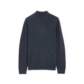 GOBI Cashmere Pulover Womens Essential Cashmere Mock Neck Sweater antracit