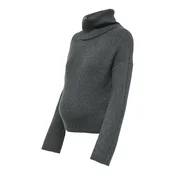 Only Maternity Pulover OLMRIBELLA temno siva