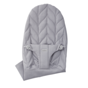 Extra Fabric Seat for Bouncer Bliss - Light grey/Woven, Petal quilt