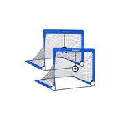 Songmics Nogometni gol komplet 2 kosa 90x120x90 cm modra