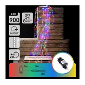 Aigostar - LED spoljašnji božicni niz 900xLED/8 funkcija 6m IP44 višebojno