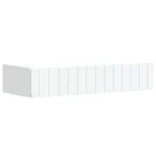 Vidaxl Stenska stranska miza Bela 87,5 x 34,5 x 17 cm Inženirski les