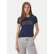 Guess Majica W5GI04 J1314 Mornarsko modra Slim Fit