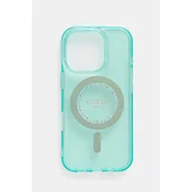 shumee Ovitek Guess Hardcase MagSafe z okrasnimi kamni za iPhone 16 Pro - zelen