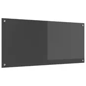Kuhinjski zid Tamno siva 110 x 50 cm Staklo otporno na udarce