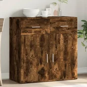 Vidaxl vidaXL Omarica dimljen hrast 79x38x80 cm Material na osnovi lesa