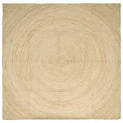 Tepisi za podrucja Bijela 240 x 240 cm Juta