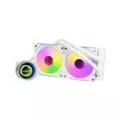 Komplet za tekočinsko hlajenje AIO Liquid Cooler Lian Li GALAHAD II Trinity 240 SL-INF, ARGB, bel