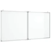 Vidaxl Magnetna tabla zložljiva 120x60x1,7 cm aluminij