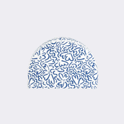 Mrežasta kapa za plivanje velicina M Ondu bijelo-plava