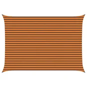 Vidaxl Sončno platno Oranžna in Rjava 3,5 x 5 m 100% poliester Oxford