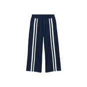 WE Fashion Hlače temno modra / bela