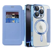 Etui SmartMag Book z Magsafe tehnologijo in RFID denarnico za iPhone 16 Pro Max - light blue