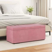 vidaXL Stolica Roza 101 x 41 x 40 cm Samet in Umetno Leseno
