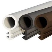 DQ-PP SCHLAUCHDICHTUNG - črna - 1 meter - TPE Gummi - STD-03 - Schlauchdurchmesser: 8 mm - Nutbreite: 3 mm - Zimmertürdichtung Gummidichtug Zargendichtung Dichtprofil