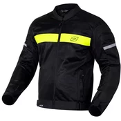 Motociklisticka jakna Ozone Dart crno-fluo žuta