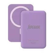Superior Power Bank MagSafe 15W Wireless 5000mAh, Ljubicasti