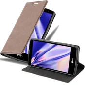 Cadorabo CADORABO LG G4C/G4 MINI/MAGNA v kavovinsko rdeča - Zaščitni ovitek z magnetnim zapiranjem, stoječo funkcijo in režo za kartice, (20549074)