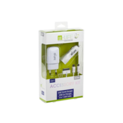 USB 220V/1A in avto-polnilec 12V/2,1A, 3V1-mini, mikro, apple 30-pin