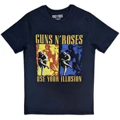 Guns N Roses Majica Use Your Illusion Navy Unisex Navy Blue 2XL