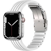 Silikonski pašček za Apple Watch 38/40 mm – bela